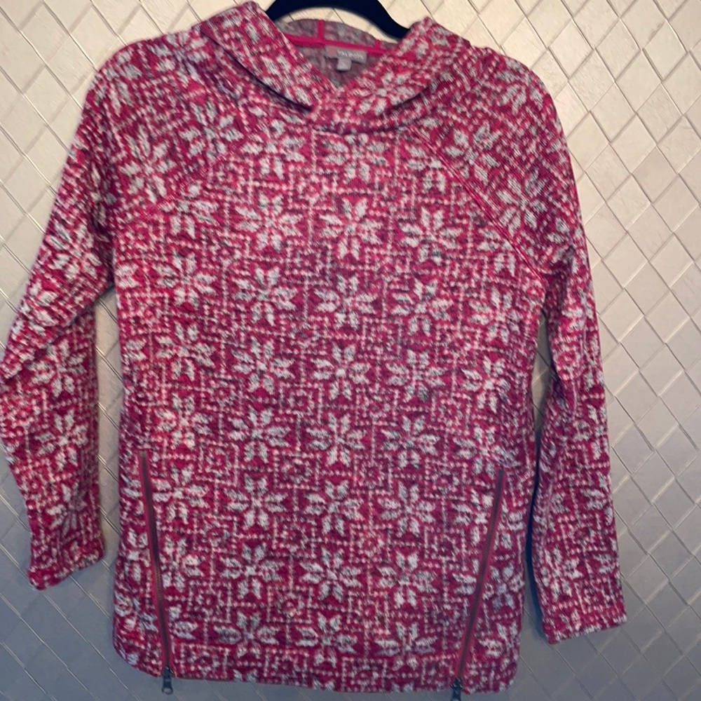 Talbots womens fleece lined hoodie SP